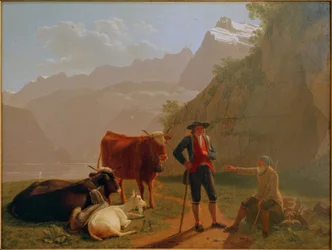 Lake Lucerne with Shepherds