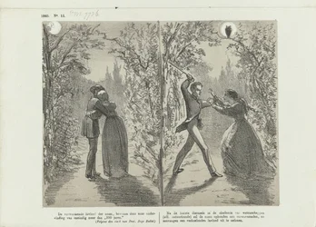 Caricature on the Influence of the Moon, 1865