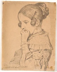 Portrait of a Young Lady, 3/4 Profile to the Left