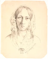 Portrait of a Young Woman, Possibly Louise Marie Neergaard (1816-1895)