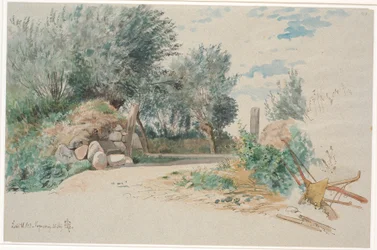 Stone Fence with an Open Gate