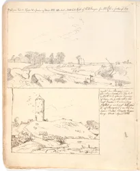 Stone Setting at Rakløv on Refsnæs. Drawing Made Directly in the Notebook Page 10