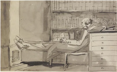 Abildgaard Warming His Feet by a Stove