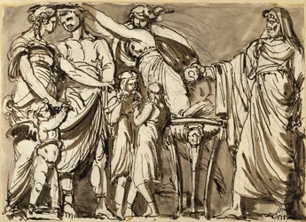 Design for a Relief with an Antique Wedding Scene