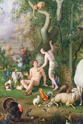 Adam and Eve in the Garden of Eden (detail of 3362284)