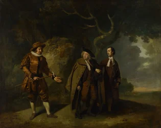 Parsons, Bransby, And Watkyns In A Scene From Lethe, 1766