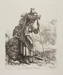 Dairymaid at a "Saeter" from Königsalpe