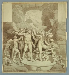 Mars and Venus Preparing Themselves for the Nuptials of Cupid and Psyche