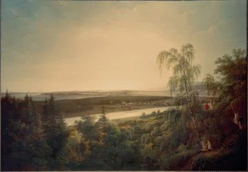 Elbe Landscape with View of Dresden