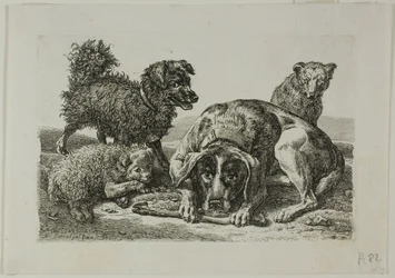 Four Dogs, from Die Zweite Thierfolge