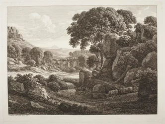 Italian Landscape with Ruins
