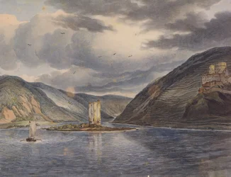 Mäuseturm Ehrenfels 1787