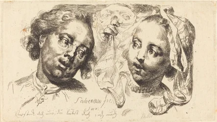 Young Woman Flirting with a Man