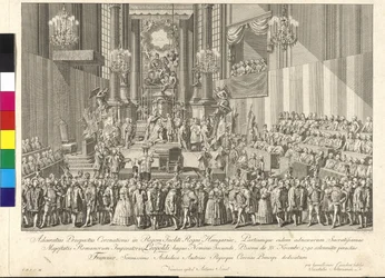 Coronation of Emperor Leopold II as King of Hungary in Bratislava on 15th November 1790