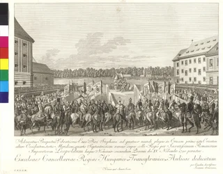 Coronation of Emperor Leopold II to the King of Hungary in Bratislava on 15th November 1790