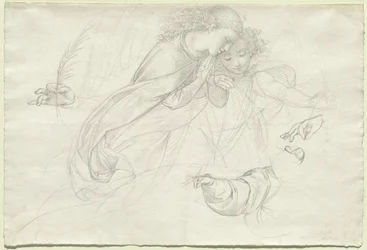 Two Grieving Angels (verso)