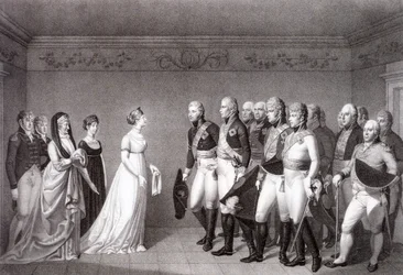 The Meeting Between Luise of Prussia and the Crown Prince Alexander of Russia in Memel