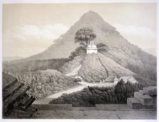 Picturesque View at the Temple of the Cross, Palenque, Plate 20 from 
