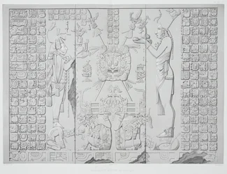 Relief Depicting a Priest with Offerings from the Sanctuary of the Temple of the Sun, Palenque