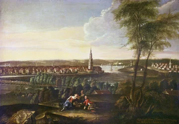 View of the Church of the Holy Spirit and the Suburb of Nowawes from Brauhausberg, 1771