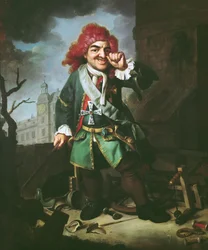 Portrait of Clemens Perkeo, Fool at the Court of Heidelberg