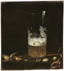 Still Life with Beer Glass and Nuts