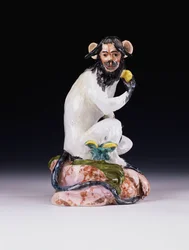 A Meissen Model of a Monkey