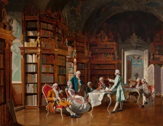 Library Scene, late 19th century