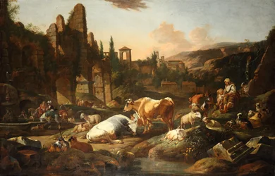 Italian Landscape with Cattle