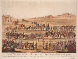 The Entry of the Sultan Selim III to the Girding the Sabre on 13 April 1789, 1789