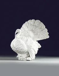 Meissen model of a turkey-cock, c.1733