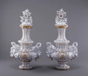 Pair of Vases from the Swan Service