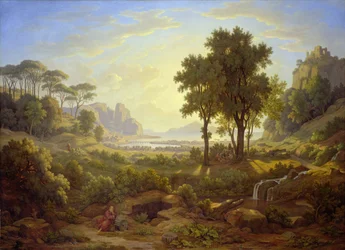 Italian Landscape at Sunset