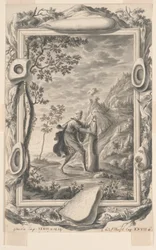 Study for Jacob Pours Oil upon the Stone at Bethel, Plate 87, Physica Sacra