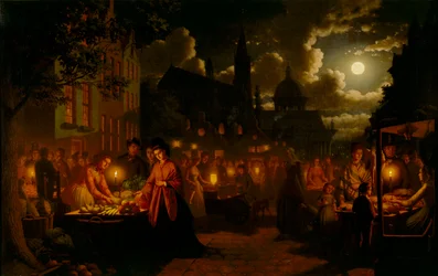 Moonlit Market, 1874