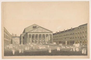 View of the Royal Theatre in Brussels
