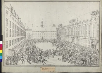 Court sleigh ride during the Viennese convention