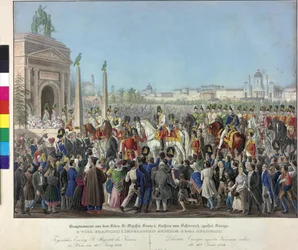 Entry of Franz I on 16th June 1814 in Vienna