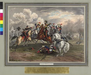 Frederic Dittmayer Rescue at 17th February 1814 at Villeneuve Colonel Sergeant Baron of Trach from the Captivity French Cuirassiers