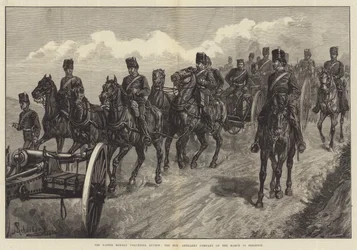 The Easter Monday Volunteer Review, the Honourable Artillery Company on the March to Brighton