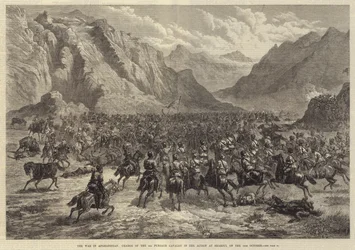 The War in Afghanistan, Charge of the 2nd Punjaub Cavalry in the Action at Shahjui
