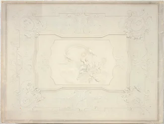 Stucco Ceiling in the Dining Room of the Lower Belvedere