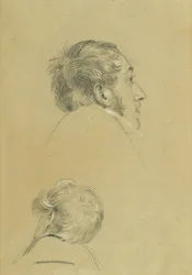 Two Head Studies for 