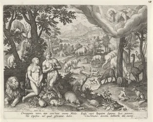 God the Father Blesses Adam, Eve, and the Animals