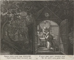Saint Maglor as a Hermit