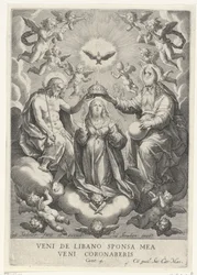 Coronation of Mary with hosts of angels