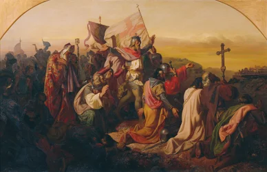 Godfrey of Bouillon and Crusaders