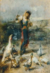 Girl with Poultry