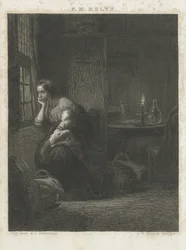 Woman with Child by a Window