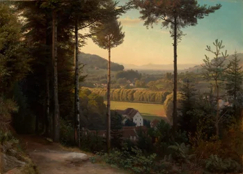 The Oos Valley with a View of the Rhine Plain and the Vosges, Evening